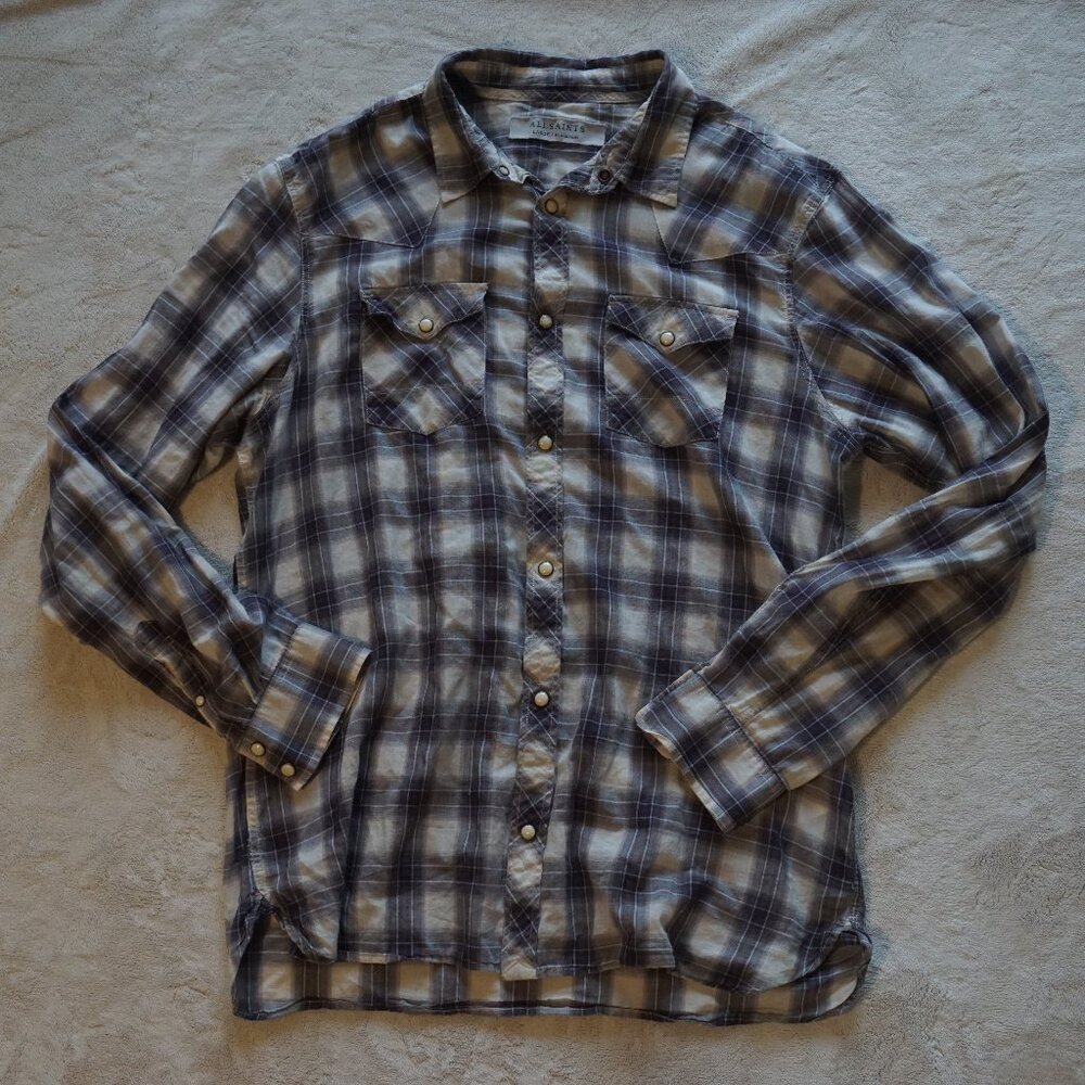 ALLSAINTS Hickok western shirt, long sleeve